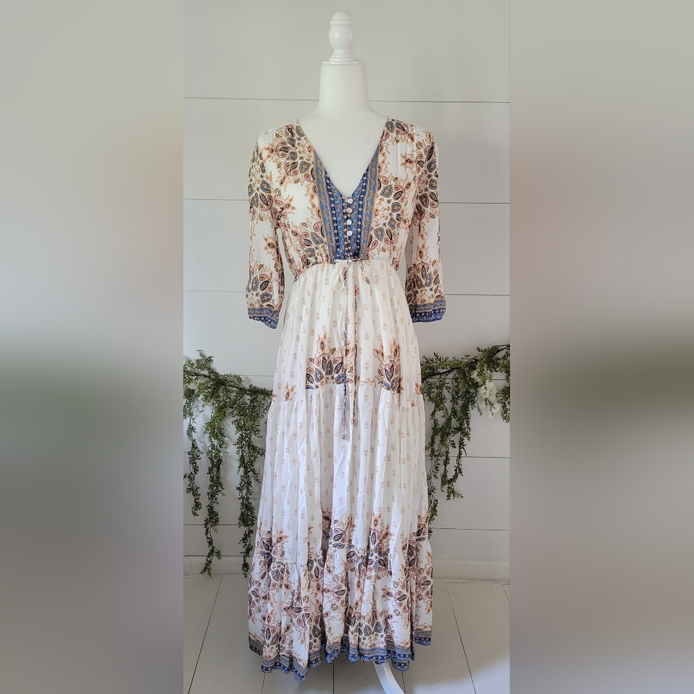Saltwater Crush Boutique(AU) Jaase Paisley Boho Maxi Dress